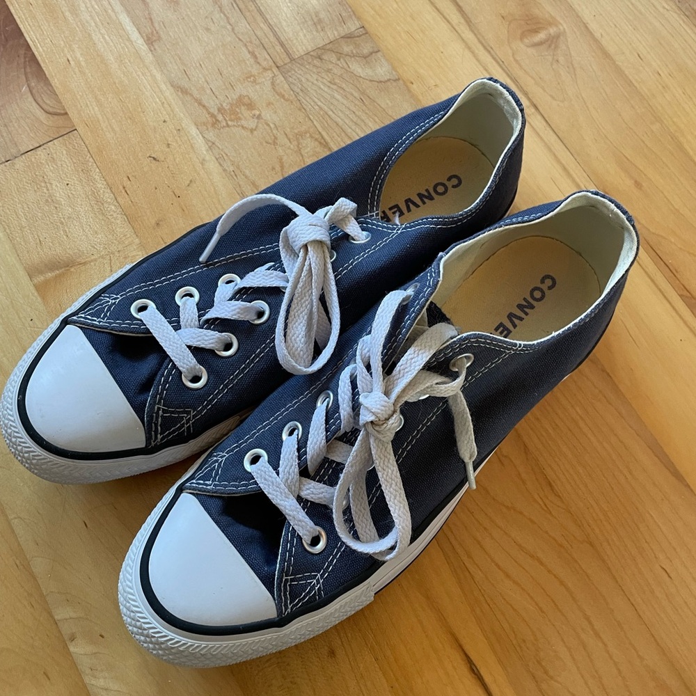 Converse Navy Blue Canvas Sneakers